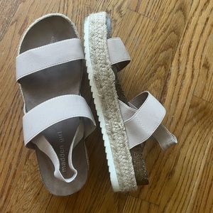 Madden Girl Light Pink Platform Sandals Espadrilles